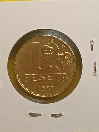 Moneda 1 Peseta Española 1937