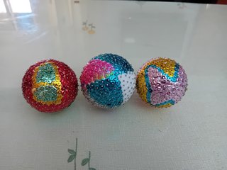 Bolas de Navidad Decoradas Manuales