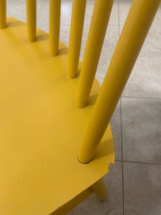 3 sillas de madera cómodas