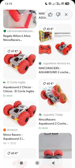 Coche RC Acuático Ninco Aquabound2 Rojo