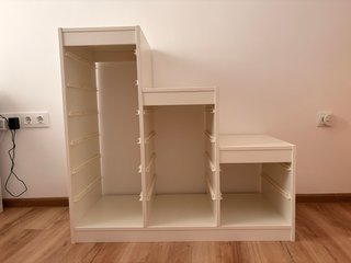 Mueble IKEA TROFAST blanco con 9 cajas