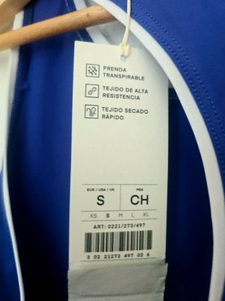 Camiseta sin mangas Oysho azul