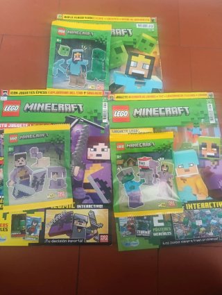 Pack de revistas de Minecraft + lego de Minecraft