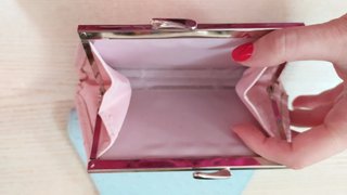Borsellini pochette rosa azzurro vintage.