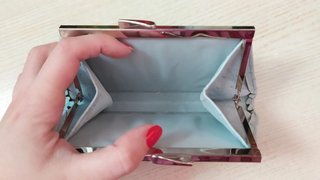 Borsellini pochette rosa azzurro vintage.