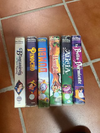 Lote películas VHS Disney Clásicos (Español)