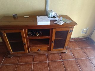 Mueble salón rústico madera