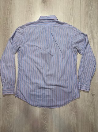 Camisa Polo Ralph Lauren Rayas Azul Rosa