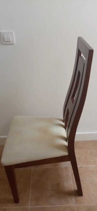 4 Sillas Madera Modernas Asiento Terciopelo