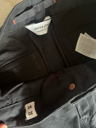 Pantalón Cargo Jack & Jones Talla 30 Negro