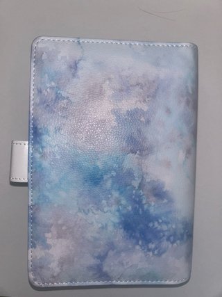 Agenda A6 com capa aquarela