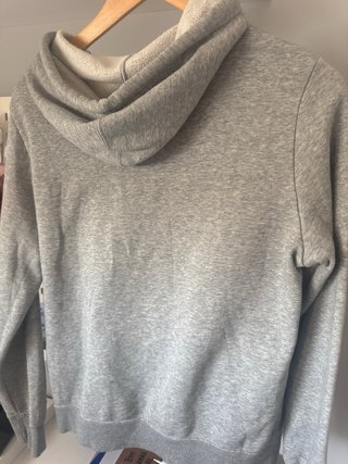 Sudadera Puma Gris Logo Morado