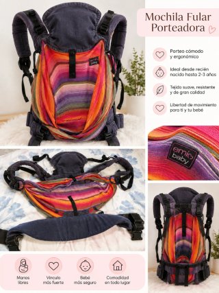 Mochila Fular Porteadora Ergonómica