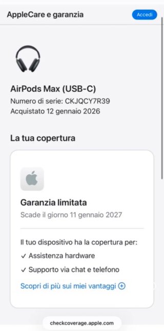 Apple AirPods Max Black Nuove con ricevuta