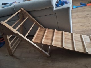 Triángulo de escalada con rampa reversible
