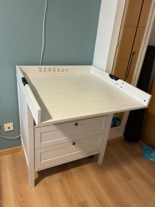 Cómoda cambiador SUNDVIK blanca