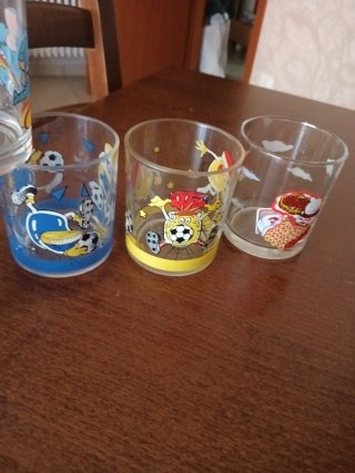 Set 5 Bicchieri Nutella Vetro