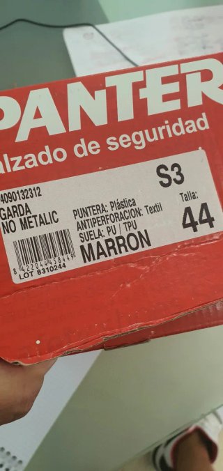 Zapatos de trabajo Panter Garda T44