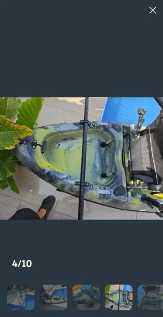 Kayak de pesca con estabilizadores