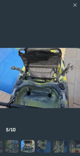 Kayak de pesca con estabilizadores