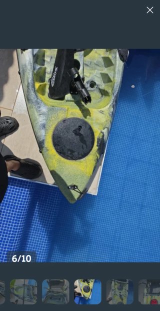 Kayak de pesca con estabilizadores
