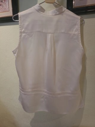 Blusa sin mangas Carolina Herrera Beige