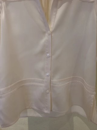 Blusa sin mangas Carolina Herrera Beige