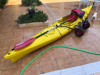 Piragua amarilla Carolina + accesorios