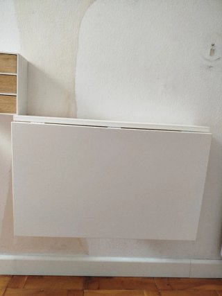 Mesa plegable IKEA Norberg blanca 74x60 cm