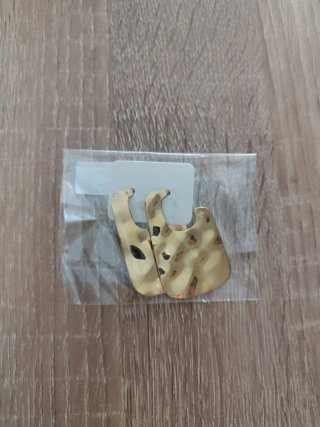 Pendientes acero dorado