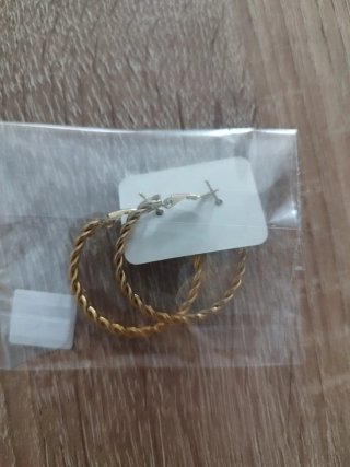 Pendientes acero dorado