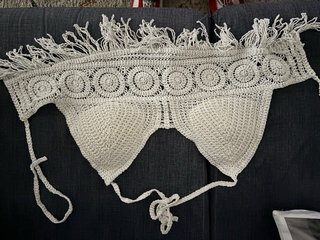 Top Crochet Blanco Shein
