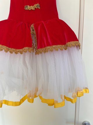 Costume Danza Velluto Rosso e Oro Sartoriale