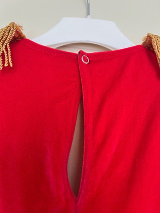 Costume Danza Velluto Rosso e Oro Sartoriale