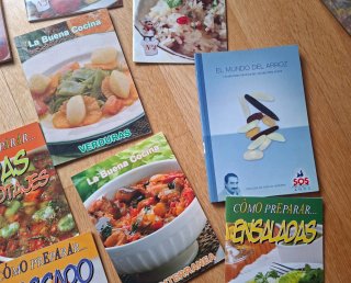 Lote 10 libritos de cocina