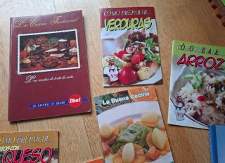 Lote 10 libritos de cocina
