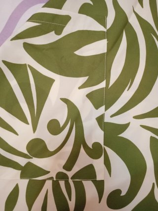 Vestido de verano verde y blanco