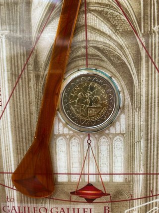 Moneda 2 euros San Marino 2005 Galileo Galilei