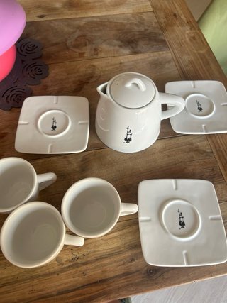 TEIERA BIALETTI TAZZE TE PORCELLANA RARE SET