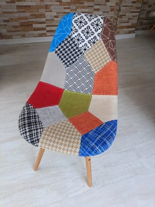 Silla Patchwork Diseño Moderno