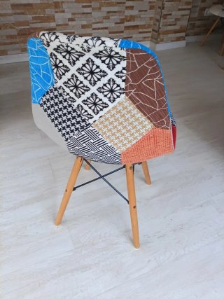 Silla Patchwork Diseño Moderno