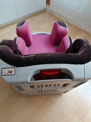 Silla de coche Hauck rosa y marrón