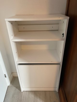 Zapatera blanca multi-compartimento