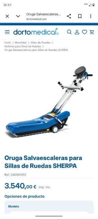 Oruga para sillas de ruedas