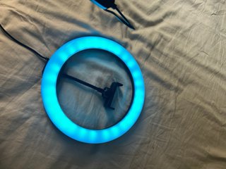 Aro de luz LED con soporte móvil