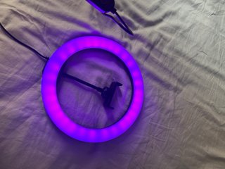 Aro de luz LED con soporte móvil