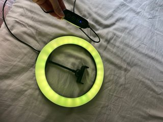 Aro de luz LED con soporte móvil