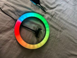 Aro de luz LED con soporte móvil
