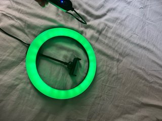 Aro de luz LED con soporte móvil