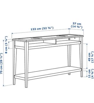 Consola Liatorp IKEA Blanca